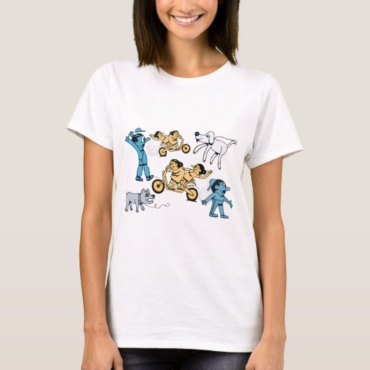 Schattige tekenfilms. t-shirt (Voorkant)