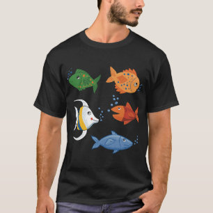 Schattige Tekenfilmvis T-shirt