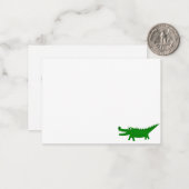 Schattige tekening van alligator Blanco Notitiekaartje (Voorkant / Achterkant in situ)