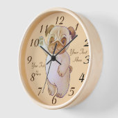 schattige tekening van een hond die met een bruine (Hoek)