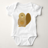 Schattige tekeningen: Beaver Romper (Voorkant)