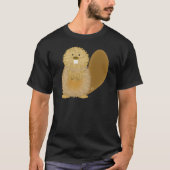 Schattige tekeningen: Beaver T-shirt (Voorkant)