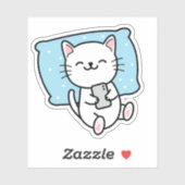 Schattige Tekstkat Sticker (Vel)