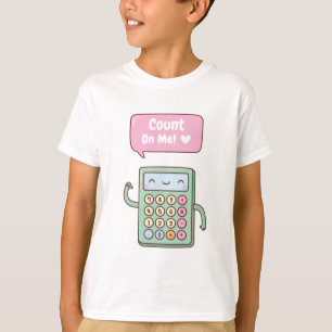 Schattige Tel Op Mij Rekenmachine Doodle T-shirt