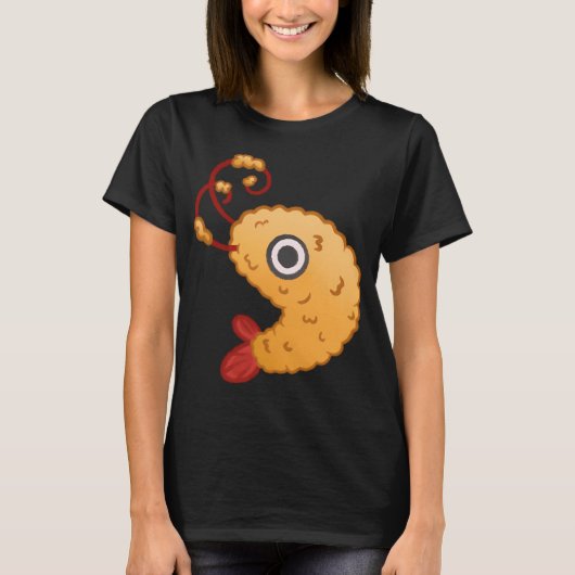 Schattige tempura garnalen t-shirt (Voorkant)