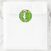 Schattige Tennis Meisje Sticker (Tas)