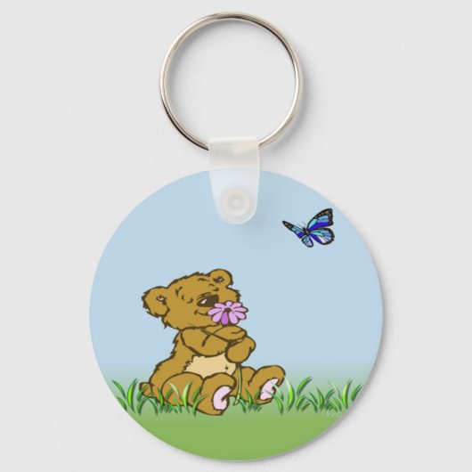 schattige tepel sleutelhanger (Voorkant)