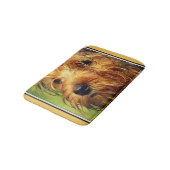 Schattige Terrier Dog met een nat gezicht Badmat (Gekanteld)
