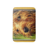Schattige Terrier Dog met een nat gezicht Badmat (Voorkant Verticaal)