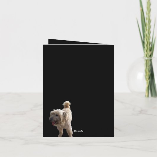 Schattige Terrier Kaart (Achterkant)