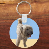 Schattige Terrier Sleutelhanger (Achterkant)