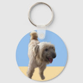 Schattige Terrier Sleutelhanger (Achterkant)