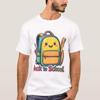 Schattige Terug naar school Cartoon T-shirt