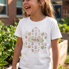 Schattige Terug naar School Cijfers Patroon  T-shirt