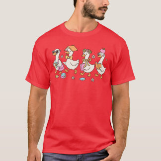 Schattige terug naar school domme ganzenleraar stu t-shirt