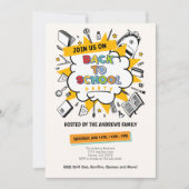 Schattige Terug naar School Familiefeest Kaart (Voorkant)