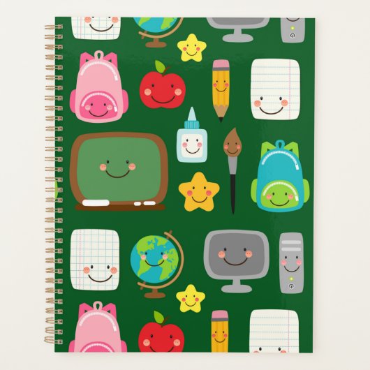 Schattige terug naar school Kawaii schoolbenodigdh Planner (Voorkant)