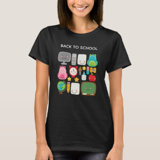 Schattige terug naar school Kawaii schoolspullen T-shirt