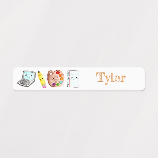 Schattige terug naar school kind labels (Design 2)