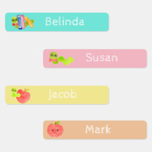 Schattige terug naar school kind naamlabels