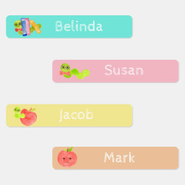 Schattige terug naar school kind naamlabels labels