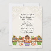 Schattige Thanksgiving Cupcakes Verjaardag Kaart (Achterkant)