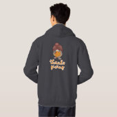Schattige Thanksgiving-kabouter met herfstblad Hoodie (Achterkant volledig)