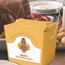 Schattige Thanksgiving-kalkoen Gele Overschot Afha