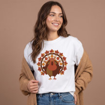 Schattige Thanksgiving Kalkoen Herfst Oogst Fall