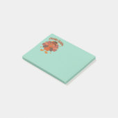 Schattige Thanksgiving kalkoenkaart – “Gobble Gobb Post-it® Notes (Schuin)