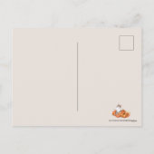 schattige Thanksgiving kat voegt tekst toe Feestdagenkaart (Achterkant)