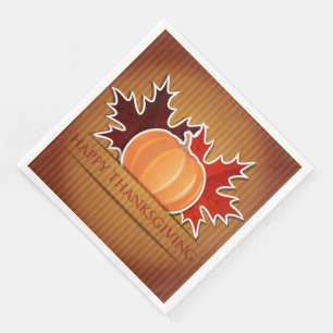Schattige Thanksgiving Papier Napkin Servetten