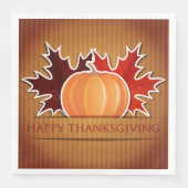 Schattige Thanksgiving Papier Napkin Servetten (Voorkant)