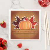 Schattige Thanksgiving Papier Napkin Servetten (Insitu)