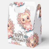 Schattige Thanksgivingkalkoen Bedankdoosjes (Geopend)