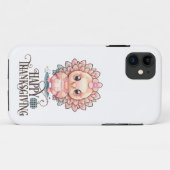 Schattige Thanksgivingkalkoen Case-Mate iPhone Case (Achterkant (horizontaal))