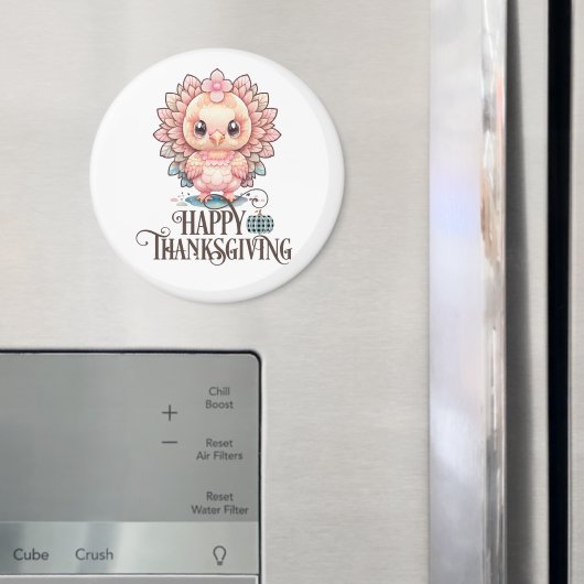 Schattige Thanksgivingkalkoen Magneet (Insitu (Koelkast))