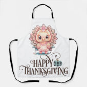 Schattige Thanksgivingkalkoen Schort (Voorkant)