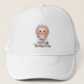 Schattige Thanksgivingkalkoen Trucker Pet (Voorkant)