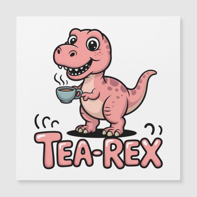 Schattige Thee-Rex Roze Dinosaur – Slurpen Gebeurt (Voorkant)