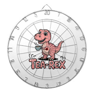 Schattige Thee-Rex Roze Dinosaur – Slurpen Gebeurt Dartbord