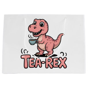 Schattige Thee-Rex Roze Dinosaur – Slurpen Gebeurt Groot Cadeauzakje