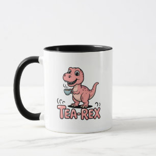 Schattige Thee-Rex Roze Dinosaur – Slurpen Gebeurt Mok