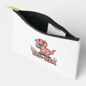 Schattige Thee-Rex Roze Dinosaur – Slurpen Maar! Etui (Open)