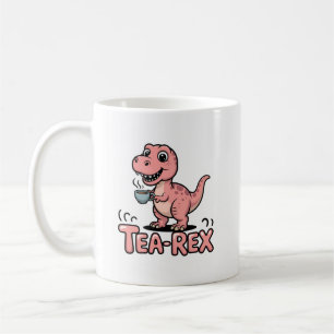 Schattige Thee-Rex Roze Dinosaur – Slurpen Maar! Koffiemok