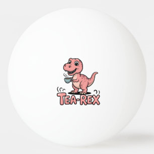 Schattige Thee-Rex Roze Dinosaur – Slurpen Maar! Pingpongbal