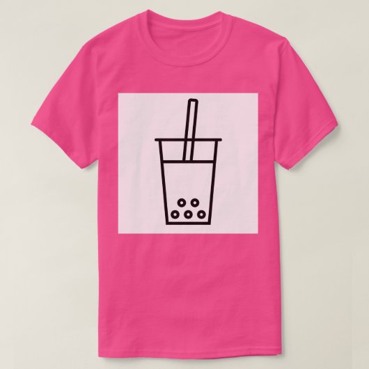 schattige theesticker t-shirt (Design voorkant)