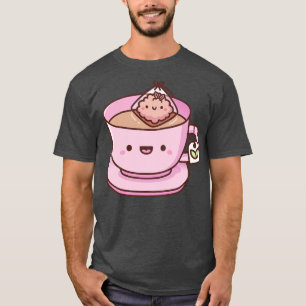 Schattige theezakje en theekopje Doodle T-shirt