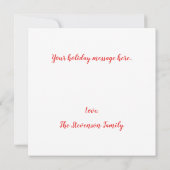 Schattige thema vakantie kerst Kaart (Achterkant)