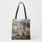 Schattige tierkuil tote bag (Voorkant)